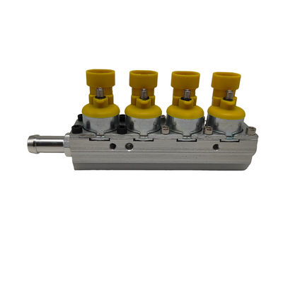 Sarı Gümüş Ray Injector Profesyonel 4 Silindirli CNG veya LPG Arabalar için Test Edildi