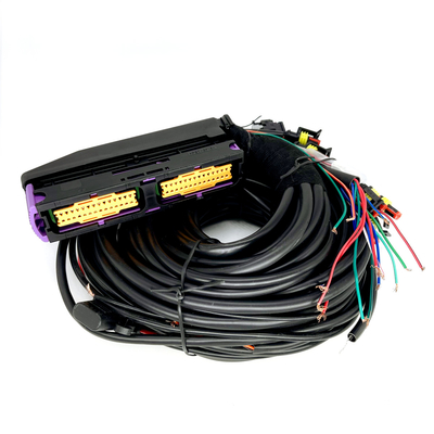 6 Silindir ECU için Çok Noktalı CNG LPG Otomotiv Kablo Demeti 56 Pin