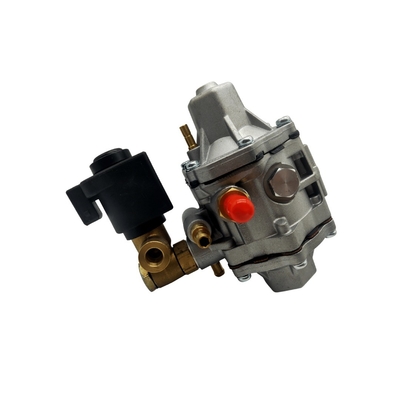 Yüksek Basınçlı Solenoid Valf Gümüş ve Siyah Redüktör için CNG Basınç Regülatörü