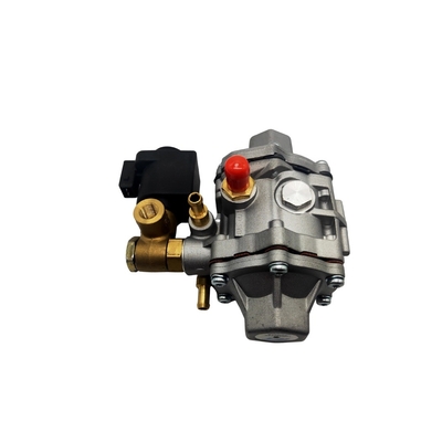 Yüksek Basınçlı Solenoid Valf Gümüş ve Siyah Redüktör için CNG Basınç Regülatörü