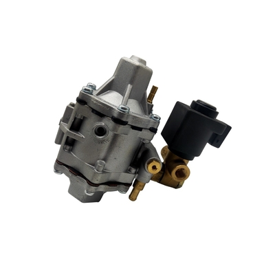 Yüksek Basınçlı Solenoid Valf Gümüş ve Siyah Redüktör için CNG Basınç Regülatörü