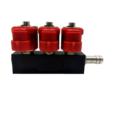 CNG / LPG Ortak Enjektör Rayı için Kırmızı 2 Ohm / 3 Ohm 3 Silindir LN-VTK03