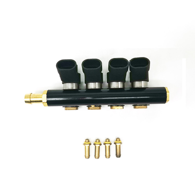 1 Ω yüksek hızlı 4 Silindir LN-LHS04 LPG CNG Enjektör Rayı CNG / GPL Dönüşüm Kitleri Tüm Arabalar İçin
