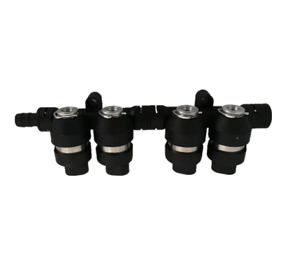 Montajlı 4 Silindirli Siyah LPG CNG Enjektör Rayı 2Ohm / 3Ohm