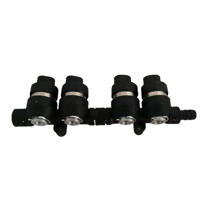 Montajlı 4 Silindirli Siyah LPG CNG Enjektör Rayı 2Ohm / 3Ohm